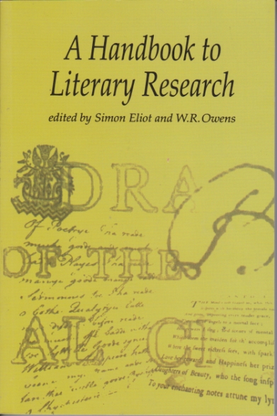 A HANDBOOK TO LITERARY RESEARCH